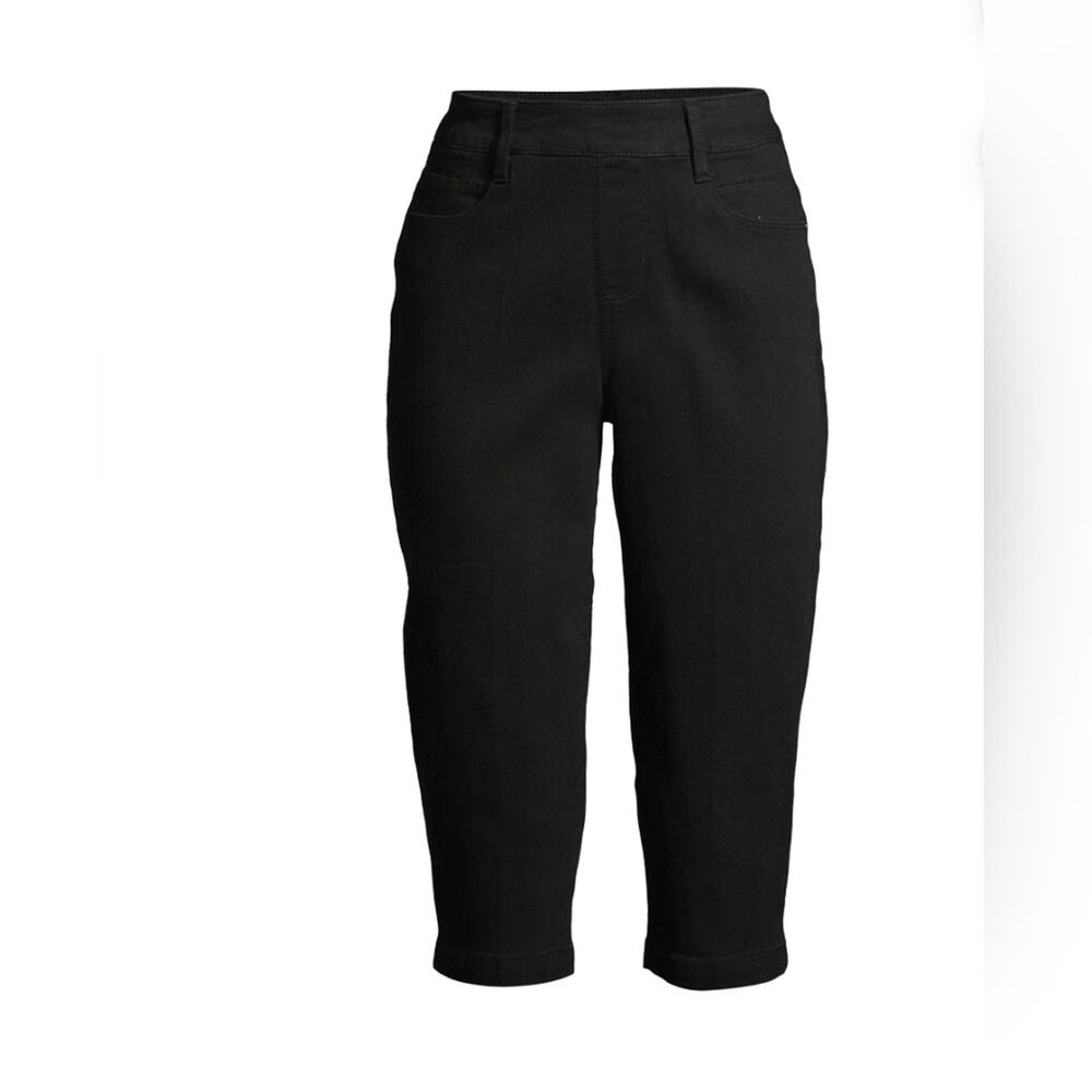 Time and Tru NWT Woven Pull-On Capri Pants 991